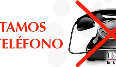 ESTAMOS SIN LÍNEA TELEFÓNICA FIJA POR FAVOR LLÁMANOS AL MÓVIL 661 332 284